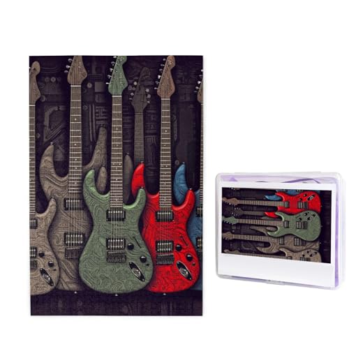 Gitarrenmuster-Puzzle für Erwachsene 1000 Teile, Holzpuzzle aus Fotos, herausfordernde Puzzles perfekt für Spieleabende, Heimdekoration Puzzles Geschenk für Urlaub Geburtstag Gitarrenmuster-Puzzle für Erwachsene 1000 Teile, Holzpuzzle aus Fotos, herausfordernde Puzzles perfekt für Spieleabende, Heimdekoration Puzzles Geschenk für Urlaub Geburtstag von BWLHJKE