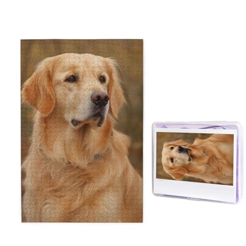 Golden Retriever Puzzle für Erwachsene 1000 Teile, Holzpuzzle aus Fotos, herausfordernde Puzzles Perfekt für Spieleabende, Heimdekoration Puzzles Geschenk für Urlaub Geburtstag Golden Retriever Puzzle für Erwachsene 1000 Teile, Holzpuzzle aus Fotos, herausfordernde Puzzles Perfekt für Spieleabende, Heimdekoration Puzzles Geschenk für Urlaub Geburtstag von BWLHJKE