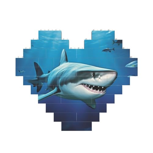 Great White Fish Building Brick Block Puzzle Heart Shaped, Personalized Picture Puzzles Photo Jigsaw Puzzles for Adults 3D Micro Building Blocks for Home Decor Bricks Set Great White Fish Building Brick Block Puzzle Heart Shaped, Personalized Picture Puzzles Photo Jigsaw Puzzles for Adults 3D Micro Building Blocks for Home Decor Bricks Set von BWLHJKE