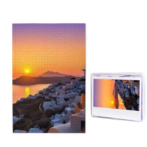 Griechenland Island Sonnenuntergang Landschaft Puzzle für Erwachsene 1000 Teile, Holzpuzzle aus Fotos, herausfordernde Puzzles Perfekt für Spieleabende, Heimdekoration Puzzles Geschenk für Urlaub Griechenland Island Sonnenuntergang Landschaft Puzzle für Erwachsene 1000 Teile, Holzpuzzle aus Fotos, herausfordernde Puzzles Perfekt für Spieleabende, Heimdekoration Puzzles Geschenk für Urlaub von BWLHJKE