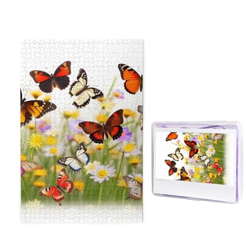Gruppe von Schmetterlingen Puzzle für Erwachsene 1000 Teile, Holzpuzzle aus Fotos, herausfordernde Puzzles perfekt für Spieleabende, Heimdekoration Puzzles Geschenk für Urlaub Geburtstag Gruppe von Schmetterlingen Puzzle für Erwachsene 1000 Teile, Holzpuzzle aus Fotos, herausfordernde Puzzles perfekt für Spieleabende, Heimdekoration Puzzles Geschenk für Urlaub Geburtstag von BWLHJKE