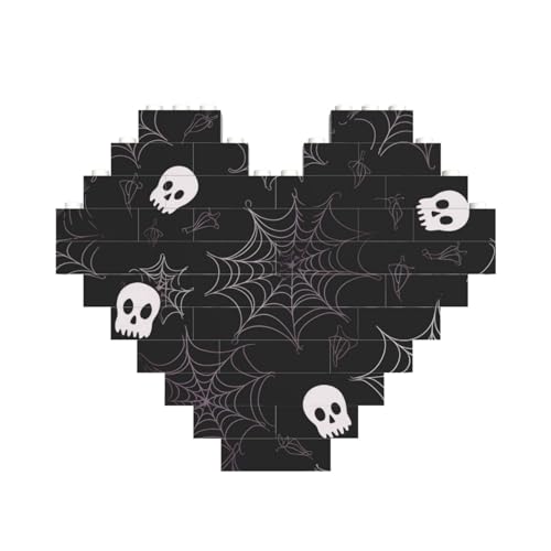 Halloween-Gothic-Baustein-Puzzle, herzförmig, personalisiertes Bild, Puzzle, Foto-Puzzles für Erwachsene, 3D-Mikro-Bausteine für Heimdekoration, Steine-Set Halloween-Gothic-Baustein-Puzzle, herzförmig, personalisiertes Bild, Puzzle, Foto-Puzzles für Erwachsene, 3D-Mikro-Bausteine für Heimdekoration, Steine-Set von BWLHJKE
