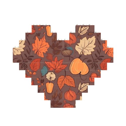Herbstbaustein-Puzzle, herzförmig, personalisiertes Bild, Puzzle, Foto-Puzzles für Erwachsene, 3D-Mikro-Bausteine für Heimdekoration, Steine-Set Herbstbaustein-Puzzle, herzförmig, personalisiertes Bild, Puzzle, Foto-Puzzles für Erwachsene, 3D-Mikro-Bausteine für Heimdekoration, Steine-Set von BWLHJKE