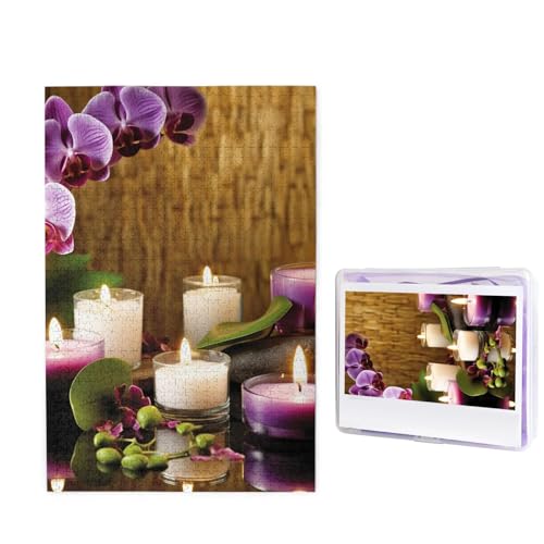 Kerzen und Orchideen Puzzle für Erwachsene 1000 Teile, Holzpuzzle aus Fotos, herausfordernde Puzzles Perfekt für Spieleabende, Heimdekoration Puzzles Geschenk für Urlaub Geburtstag Kerzen und Orchideen Puzzle für Erwachsene 1000 Teile, Holzpuzzle aus Fotos, herausfordernde Puzzles Perfekt für Spieleabende, Heimdekoration Puzzles Geschenk für Urlaub Geburtstag von BWLHJKE