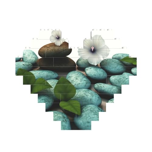 Kopfsteinpflaster, Zen-Blumen, Baustein-Puzzle, herzförmig, personalisiertes Bild, Puzzle, Foto-Puzzles für Erwachsene, 3D-Mikro-Bausteine für Heimdekoration, Steine-Set Kopfsteinpflaster, Zen-Blumen, Baustein-Puzzle, herzförmig, personalisiertes Bild, Puzzle, Foto-Puzzles für Erwachsene, 3D-Mikro-Bausteine für Heimdekoration, Steine-Set von BWLHJKE