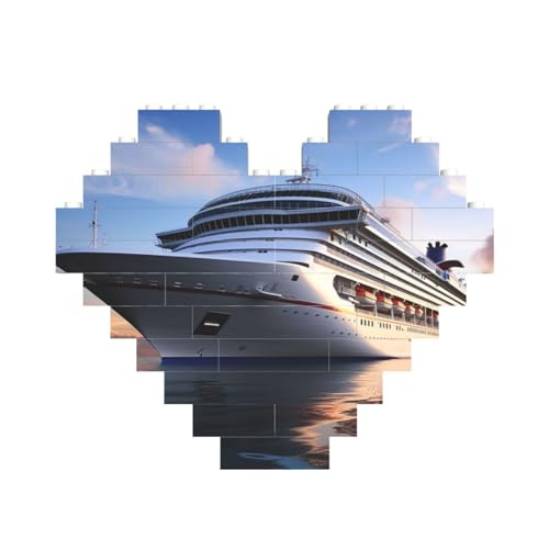 Kreuzfahrtschiff-Baustein-Puzzle, herzförmig, personalisiertes Bild, Puzzle, Foto-Puzzles für Erwachsene, 3D-Mikro-Bausteine für Heimdekoration, Steine-Set Kreuzfahrtschiff-Baustein-Puzzle, herzförmig, personalisiertes Bild, Puzzle, Foto-Puzzles für Erwachsene, 3D-Mikro-Bausteine für Heimdekoration, Steine-Set von BWLHJKE