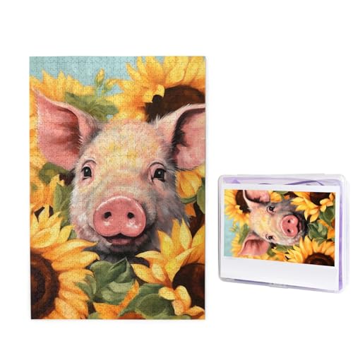 Lächelndes Puzzle für Erwachsene 1000 Teile, Holzpuzzle aus Fotos, herausfordernde Puzzles perfekt für Spieleabende, Heimdekoration Puzzles Geschenk für Urlaub Geburtstag von BWLHJKE