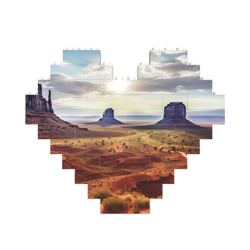 Landscape of Monument Valley Building Brick Block Puzzle Heart Shaped, Personalized Picture Puzzles Photo Jigsaw Puzzles for Adults 3D Micro Building Blocks for Home Decor Bricks Set Landscape of Monument Valley Building Brick Block Puzzle Heart Shaped, Personalized Picture Puzzles Photo Jigsaw Puzzles for Adults 3D Micro Building Blocks for Home Decor Bricks Set von BWLHJKE