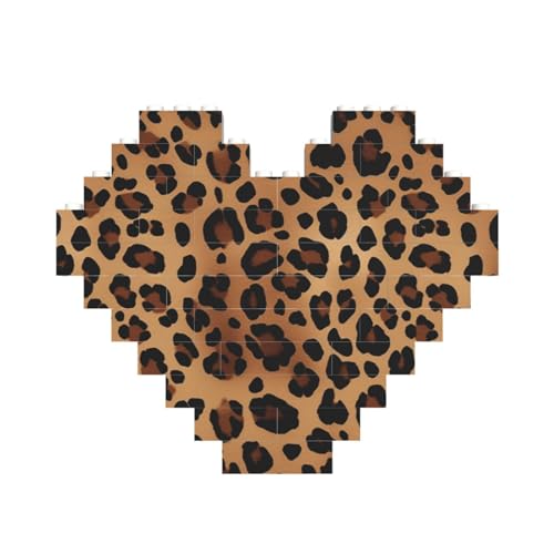 Leopardenmuster, Baustein-Puzzle, herzförmig, personalisiertes Bild, Puzzle, Foto-Puzzles für Erwachsene, 3D-Mikro-Bausteine für Heimdekoration, Ziegel-Set Leopardenmuster, Baustein-Puzzle, herzförmig, personalisiertes Bild, Puzzle, Foto-Puzzles für Erwachsene, 3D-Mikro-Bausteine für Heimdekoration, Ziegel-Set von BWLHJKE
