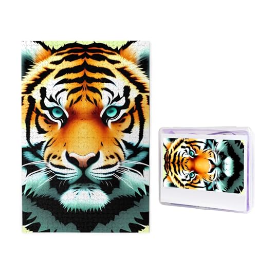 Little Fat Tiger Head Puzzle für Erwachsene 1000 Teile, Holzpuzzle von Fotos, Herausfordernde Puzzles Perfekt für Spieleabende, Heimdekoration Puzzles Geschenk für Urlaub Geburtstag Little Fat Tiger Head Puzzle für Erwachsene 1000 Teile, Holzpuzzle von Fotos, Herausfordernde Puzzles Perfekt für Spieleabende, Heimdekoration Puzzles Geschenk für Urlaub Geburtstag von BWLHJKE