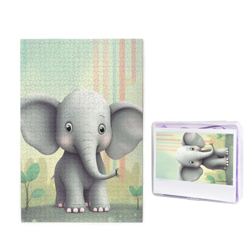 Lovely Elephant Puzzle für Erwachsene 1000 Teile, Holzpuzzle aus Fotos, herausfordernde Puzzles perfekt für Spieleabende, Heimdekoration Puzzles Geschenk für Urlaub Geburtstag Lovely Elephant Puzzle für Erwachsene 1000 Teile, Holzpuzzle aus Fotos, herausfordernde Puzzles perfekt für Spieleabende, Heimdekoration Puzzles Geschenk für Urlaub Geburtstag von BWLHJKE