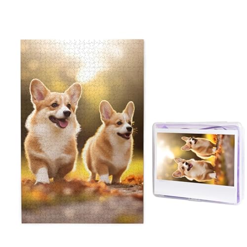 Niedliches Corgi-Hundepuzzle für Erwachsene 1000 Teile, Holzpuzzle aus Fotos, herausfordernde Puzzles perfekt für Spieleabende, Heimdekoration Puzzles Geschenk für Urlaub Geburtstag Niedliches Corgi-Hundepuzzle für Erwachsene 1000 Teile, Holzpuzzle aus Fotos, herausfordernde Puzzles perfekt für Spieleabende, Heimdekoration Puzzles Geschenk für Urlaub Geburtstag von BWLHJKE