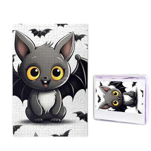 Niedliches Fledermaus-Puzzle für Erwachsene, 1000 Teile, Holzpuzzle aus Fotos, herausfordernde Rätsel, perfekt für Spieleabende, Heimdekoration, Puzzles, Geschenk für Urlaub, Geburtstag Niedliches Fledermaus-Puzzle für Erwachsene, 1000 Teile, Holzpuzzle aus Fotos, herausfordernde Rätsel, perfekt für Spieleabende, Heimdekoration, Puzzles, Geschenk für Urlaub, Geburtstag von BWLHJKE