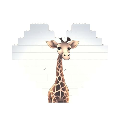 Niedliches Giraffen-Baustein-Puzzle in Herzform, personalisiertes Bild, Puzzle, Foto-Puzzles für Erwachsene, 3D-Mikro-Bausteine für Heimdekoration, Ziegel-Set Niedliches Giraffen-Baustein-Puzzle in Herzform, personalisiertes Bild, Puzzle, Foto-Puzzles für Erwachsene, 3D-Mikro-Bausteine für Heimdekoration, Ziegel-Set von BWLHJKE