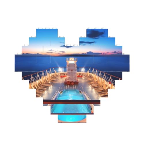 Pool-Party, Kreuzfahrtschiff, Baustein-Puzzle, herzförmig, personalisiertes Bild, Puzzle, Foto-Puzzles für Erwachsene, 3D-Mikro-Bausteine für Heimdekoration, Steine-Set Pool-Party, Kreuzfahrtschiff, Baustein-Puzzle, herzförmig, personalisiertes Bild, Puzzle, Foto-Puzzles für Erwachsene, 3D-Mikro-Bausteine für Heimdekoration, Steine-Set von BWLHJKE