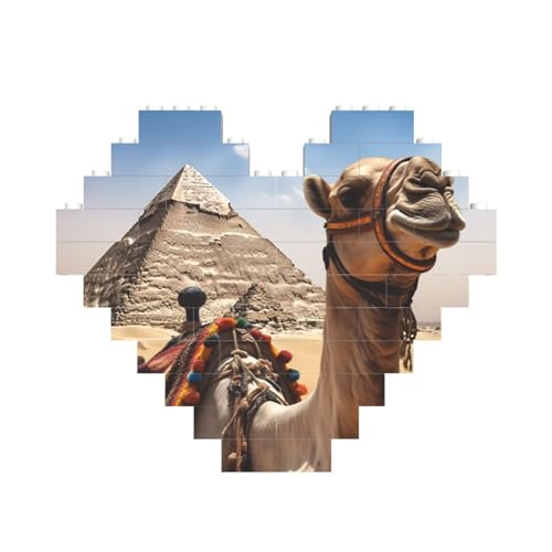 Pyramiden-Kamel-Baustein-Puzzle, herzförmig, personalisiertes Bild, Puzzle, Foto-Puzzles für Erwachsene, 3D-Mikro-Bausteine für Heimdekoration, Steine-Set Pyramiden-Kamel-Baustein-Puzzle, herzförmig, personalisiertes Bild, Puzzle, Foto-Puzzles für Erwachsene, 3D-Mikro-Bausteine für Heimdekoration, Steine-Set von BWLHJKE