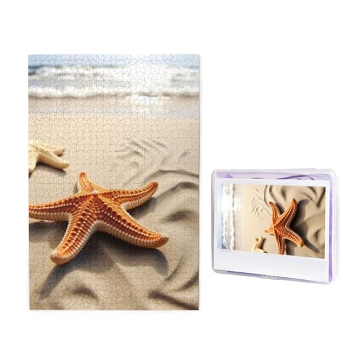Seestern auf dem Sand Strand Landschaft Puzzle für Erwachsene 1000 Teile, Holzpuzzle aus Fotos, herausfordernde Puzzles Perfekt für Spieleabende, Heimdekoration Puzzles Geschenk für Urlaub Geburtstag Seestern auf dem Sand Strand Landschaft Puzzle für Erwachsene 1000 Teile, Holzpuzzle aus Fotos, herausfordernde Puzzles Perfekt für Spieleabende, Heimdekoration Puzzles Geschenk für Urlaub Geburtstag von BWLHJKE