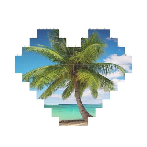 Strandpalme, Baustein-Puzzle, herzförmig, personalisiertes Bild, Puzzle, Foto-Puzzles für Erwachsene, 3D-Mikro-Bausteine für Heimdekoration, Ziegel-Set Strandpalme, Baustein-Puzzle, herzförmig, personalisiertes Bild, Puzzle, Foto-Puzzles für Erwachsene, 3D-Mikro-Bausteine für Heimdekoration, Ziegel-Set von BWLHJKE
