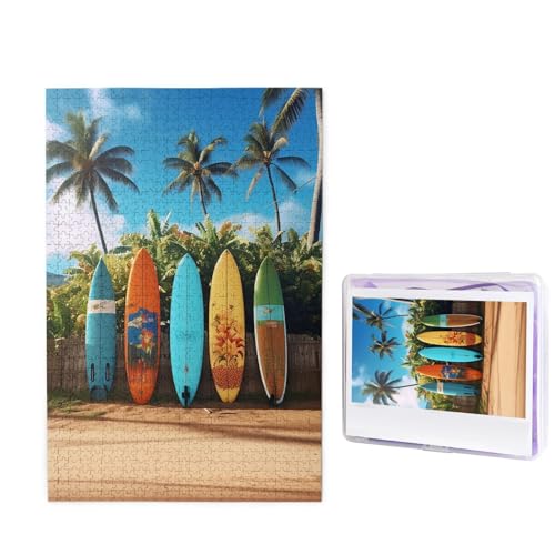 Surf's up Surfbrett Puzzle für Erwachsene 1000 Teile, Holzpuzzle aus Fotos, herausfordernde Puzzles perfekt für Spieleabende, Heimdekoration Puzzles Geschenk für Urlaub Geburtstag Surf's up Surfbrett Puzzle für Erwachsene 1000 Teile, Holzpuzzle aus Fotos, herausfordernde Puzzles perfekt für Spieleabende, Heimdekoration Puzzles Geschenk für Urlaub Geburtstag von BWLHJKE