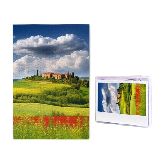 Tuscany Spring Puzzle für Erwachsene 1000 Teile, Holzpuzzle aus Fotos, Herausfordernde Puzzles Perfekt für Spieleabende, Heimdekoration Puzzles Geschenk für Urlaub Geburtstag Tuscany Spring Puzzle für Erwachsene 1000 Teile, Holzpuzzle aus Fotos, Herausfordernde Puzzles Perfekt für Spieleabende, Heimdekoration Puzzles Geschenk für Urlaub Geburtstag von BWLHJKE