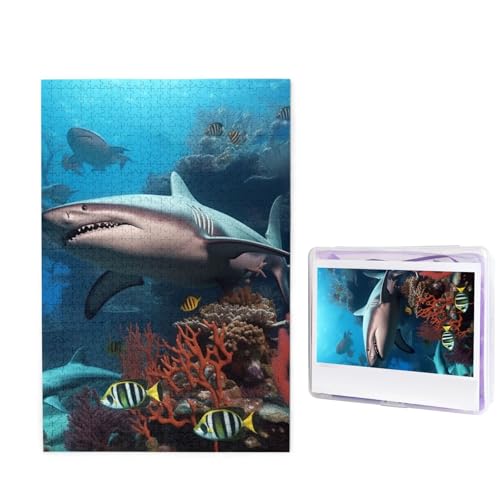 U-Boot Shark Coral Puzzle für Erwachsene 1000 Teile, Holzpuzzle von Fotos, Herausfordernde Puzzles Perfekt für Spieleabende, Heimdekoration Puzzles Geschenk für Urlaub Geburtstag U-Boot Shark Coral Puzzle für Erwachsene 1000 Teile, Holzpuzzle von Fotos, Herausfordernde Puzzles Perfekt für Spieleabende, Heimdekoration Puzzles Geschenk für Urlaub Geburtstag von BWLHJKE