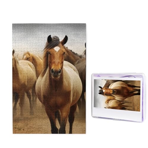 Viele Pferde Puzzle für Erwachsene 1000 Teile, Holzpuzzle aus Fotos, herausfordernde Puzzles Perfekt für Spieleabende, Heimdekoration Puzzles Geschenk für Urlaub Geburtstag Viele Pferde Puzzle für Erwachsene 1000 Teile, Holzpuzzle aus Fotos, herausfordernde Puzzles Perfekt für Spieleabende, Heimdekoration Puzzles Geschenk für Urlaub Geburtstag von BWLHJKE