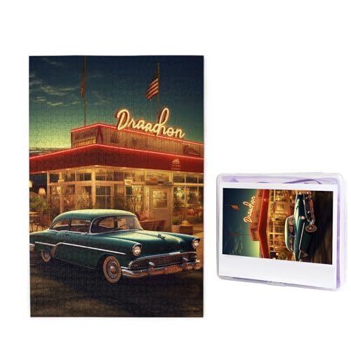 Vintage Eatery Dinner Puzzle für Erwachsene 1000 Teile, Holzpuzzle aus Fotos, herausfordernde Puzzles Perfekt für Spieleabende, Heimdekoration Puzzles Geschenk für Urlaub Geburtstag Vintage Eatery Dinner Puzzle für Erwachsene 1000 Teile, Holzpuzzle aus Fotos, herausfordernde Puzzles Perfekt für Spieleabende, Heimdekoration Puzzles Geschenk für Urlaub Geburtstag von BWLHJKE