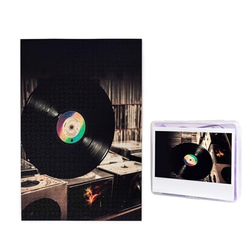 Vinyl Records Puzzle für Erwachsene 1000 Teile, Holzpuzzle aus Fotos, herausfordernde Puzzles perfekt für Spieleabende, Heimdekoration Puzzles Geschenk für Urlaub Geburtstag Vinyl Records Puzzle für Erwachsene 1000 Teile, Holzpuzzle aus Fotos, herausfordernde Puzzles perfekt für Spieleabende, Heimdekoration Puzzles Geschenk für Urlaub Geburtstag von BWLHJKE