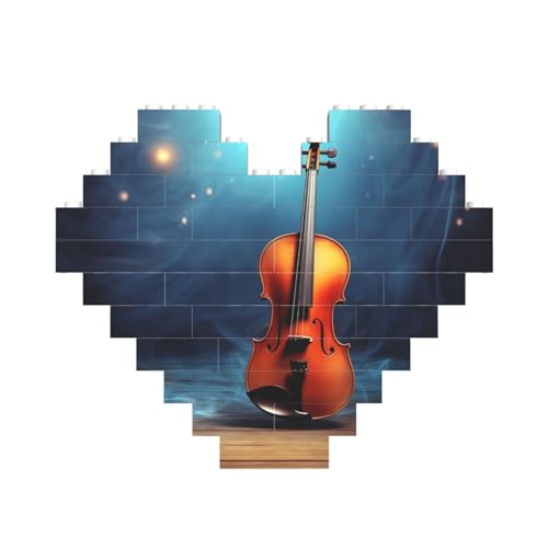 Violinen-Poster, Baustein-Puzzle, herzförmig, personalisiertes Bild, Puzzle, Foto-Puzzles für Erwachsene, 3D-Mikro-Bausteine für Heimdekoration, Steine-Set Violinen-Poster, Baustein-Puzzle, herzförmig, personalisiertes Bild, Puzzle, Foto-Puzzles für Erwachsene, 3D-Mikro-Bausteine für Heimdekoration, Steine-Set von BWLHJKE