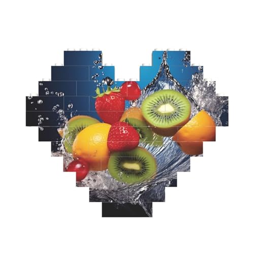 Wasserfrüchte Baustein-Puzzle, herzförmig, personalisiertes Bild, Puzzle, Foto-Puzzles für Erwachsene, 3D-Mikro-Bausteine für Heimdekoration, Ziegel-Set Wasserfrüchte Baustein-Puzzle, herzförmig, personalisiertes Bild, Puzzle, Foto-Puzzles für Erwachsene, 3D-Mikro-Bausteine für Heimdekoration, Ziegel-Set von BWLHJKE