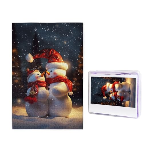 Weihnachten Schneemänner Puzzle für Erwachsene 1000 Teile, Holzpuzzle aus Fotos, herausfordernde Puzzles Perfekt für Spieleabende, Heimdekoration Puzzles Geschenk für Urlaub Geburtstag Weihnachten Schneemänner Puzzle für Erwachsene 1000 Teile, Holzpuzzle aus Fotos, herausfordernde Puzzles Perfekt für Spieleabende, Heimdekoration Puzzles Geschenk für Urlaub Geburtstag von BWLHJKE
