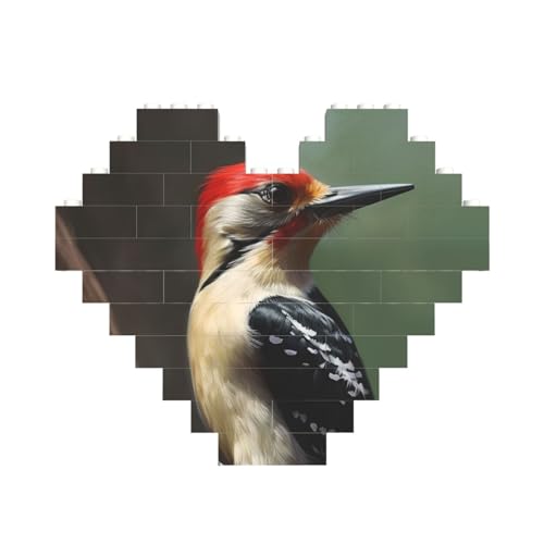 Woodpecker Baustein-Puzzle in Herzform, personalisiertes Bild, Puzzle, Foto-Puzzles für Erwachsene, 3D-Mikro-Bausteine für Heimdekoration, Ziegel-Set Woodpecker Baustein-Puzzle in Herzform, personalisiertes Bild, Puzzle, Foto-Puzzles für Erwachsene, 3D-Mikro-Bausteine für Heimdekoration, Ziegel-Set von BWLHJKE