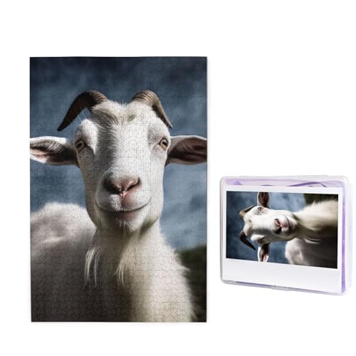 Ziegenpuzzle für Erwachsene 1000 Teile, Holzpuzzle aus Fotos, herausfordernde Puzzles perfekt für Spieleabende, Heimdekoration Puzzles Geschenk für Urlaub Geburtstag Ziegenpuzzle für Erwachsene 1000 Teile, Holzpuzzle aus Fotos, herausfordernde Puzzles perfekt für Spieleabende, Heimdekoration Puzzles Geschenk für Urlaub Geburtstag von BWLHJKE