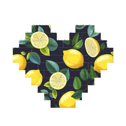 Zitronenfrucht-Baustein-Puzzle, herzförmig, personalisiertes Bild, Puzzle, Foto-Puzzles für Erwachsene, 3D-Mikro-Bausteine für Heimdekoration, Ziegel-Set Zitronenfrucht-Baustein-Puzzle, herzförmig, personalisiertes Bild, Puzzle, Foto-Puzzles für Erwachsene, 3D-Mikro-Bausteine für Heimdekoration, Ziegel-Set von BWLHJKE