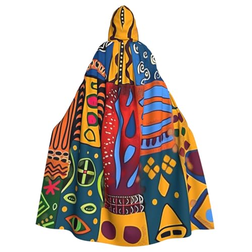 BWWHCCTI Bedruckter Kapuzenumhang mit afrikanischem Nationalmuster, Unisex, Erwachsene, Halloween, Cosplay, Kostüme, langer Kapuzenmantel BWWHCCTI Bedruckter Kapuzenumhang mit afrikanischem Nationalmuster, Unisex, Erwachsene, Halloween, Cosplay, Kostüme, langer Kapuzenmantel von BWWHCCTI