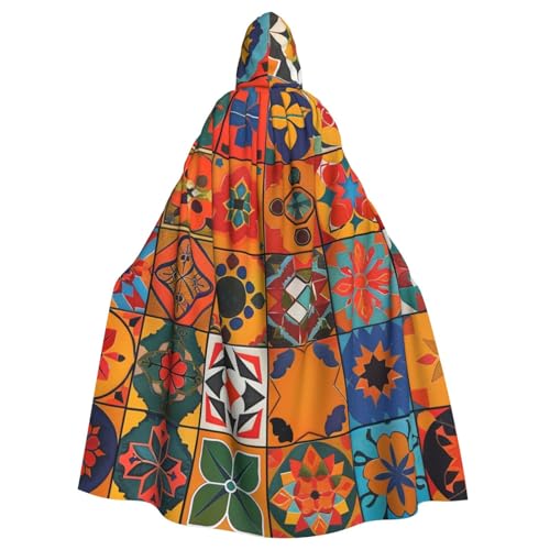 BWWHCCTI Gruppe von marokkanischen geometrischen bedruckten Kapuzenumhang für Unisex-Erwachsene, Halloween, Cosplay, Kostüme, langer Kapuzenmantel BWWHCCTI Gruppe von marokkanischen geometrischen bedruckten Kapuzenumhang für Unisex-Erwachsene, Halloween, Cosplay, Kostüme, langer Kapuzenmantel von BWWHCCTI
