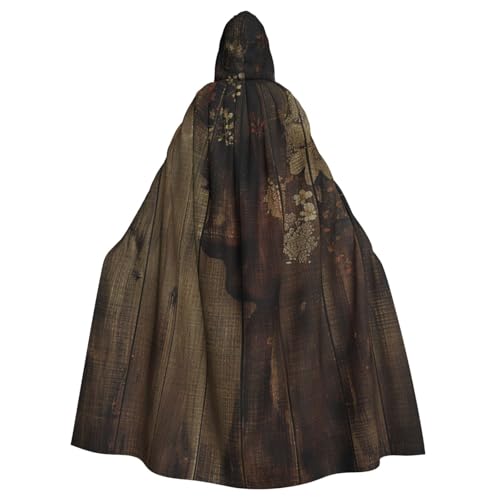 BWWHCCTI Holzbrett und Frauen-Umhang mit Kunstdruck, Kapuzenumhang für Unisex, Erwachsene, Halloween, Cosplay, Kostüme, langer Kapuzenmantel BWWHCCTI Holzbrett und Frauen-Umhang mit Kunstdruck, Kapuzenumhang für Unisex, Erwachsene, Halloween, Cosplay, Kostüme, langer Kapuzenmantel von BWWHCCTI