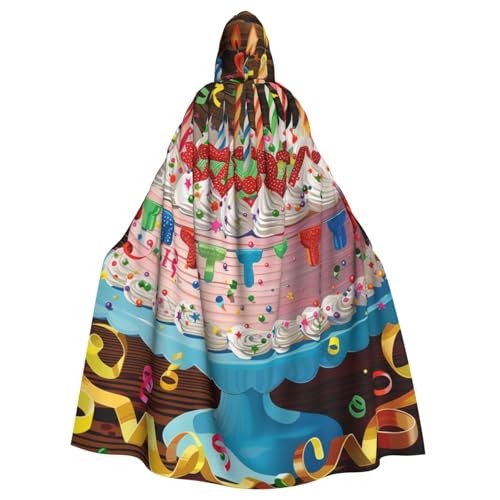 BWWHCCTI Kapuzenumhang mit Aufschrift "Happy Birthday", bedruckt, Unisex, Erwachsene, Halloween, Cosplay, Kostüme, langer Umhang mit Kapuze BWWHCCTI Kapuzenumhang mit Aufschrift "Happy Birthday", bedruckt, Unisex, Erwachsene, Halloween, Cosplay, Kostüme, langer Umhang mit Kapuze von BWWHCCTI