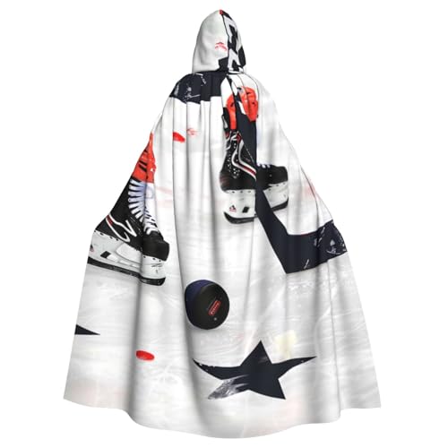 BWWHCCTI Kapuzenumhang mit Eishockey-Muster, Unisex, Erwachsene, Halloween, Cosplay, Kostüme, langer Kapuzenmantel BWWHCCTI Kapuzenumhang mit Eishockey-Muster, Unisex, Erwachsene, Halloween, Cosplay, Kostüme, langer Kapuzenmantel von BWWHCCTI