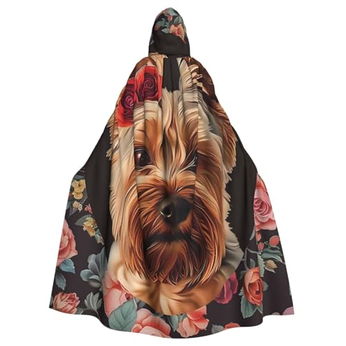 BWWHCCTI Kapuzenumhang mit Hundemotiv für Erwachsene, Unisex, Erwachsene, Halloween, Cosplay, Kostüme, langer Kapuzenmantel BWWHCCTI Kapuzenumhang mit Hundemotiv für Erwachsene, Unisex, Erwachsene, Halloween, Cosplay, Kostüme, langer Kapuzenmantel von BWWHCCTI