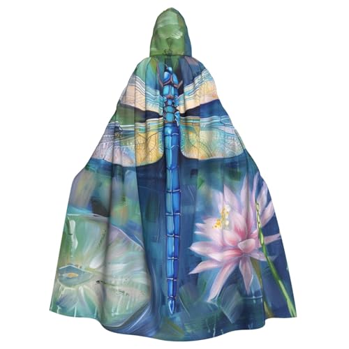 BWWHCCTI Kapuzenumhang mit Libellenmalerei, bedruckt, Unisex, Erwachsene, Halloween, Cosplay, Kostüme, langer Kapuzenmantel BWWHCCTI Kapuzenumhang mit Libellenmalerei, bedruckt, Unisex, Erwachsene, Halloween, Cosplay, Kostüme, langer Kapuzenmantel von BWWHCCTI