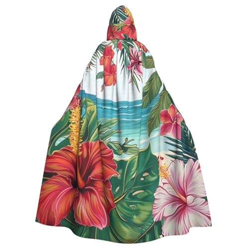 BWWHCCTI Sommerumhang mit hawaiianischer Kapuze, Unisex, Erwachsene, Halloween, Cosplay, Kostüme, langer Kapuzenmantel BWWHCCTI Sommerumhang mit hawaiianischer Kapuze, Unisex, Erwachsene, Halloween, Cosplay, Kostüme, langer Kapuzenmantel von BWWHCCTI