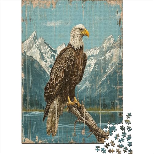 Adler 1000 Stück Puzzles Für Erwachsene Teenager Stress Abbauen Familien-Puzzlespiel 1000-teiliges Puzzle Kinder Lernspiel Spielzeug Geschenk Puzzel 1000pcs (75x50cm) von BXYAFEKUD