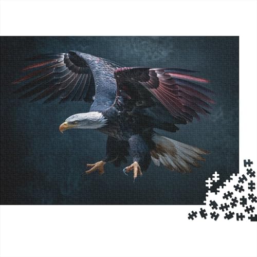Adler Puzzle 1000 Teile,für Erwachsene, Impossible Puzzle,farbenfrohes Legespiel,Geschicklichkeitsspiel Für Die Ganze Familie,Erwachsenenpuzzle Puzzel 1000pcs (75x50cm) von BXYAFEKUD