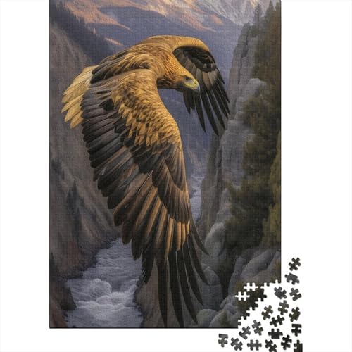 Adler Puzzle 1000 Teile Puzzles Für Erwachsene Lernspiel Herausforderungsspielzeug 1000-teilige Puzzlespiel Für Erwachsene Kinder Puzzel 1000pcs (75x50cm) von BXYAFEKUD