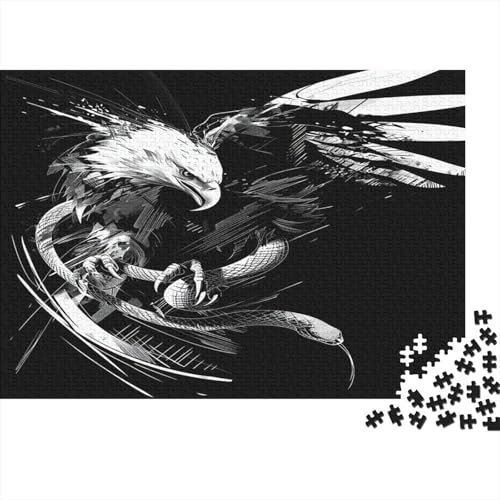 Adler Puzzlespiel 1000 Teile Erwachsene -Puzzle 1000 Stück Spiel Puzzles Für Erwachsene Kinder Puzzle Erwachsenen Puzzlespiel Puzzel 1000pcs (75x50cm) von BXYAFEKUD