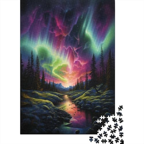 Aurora 1000 Stück Puzzles Für Erwachsene Teenager Stress Abbauen Familien-Puzzlespiel 1000-teiliges Puzzle Kinder Lernspiel Spielzeug Geschenk Puzzel 1000pcs (75x50cm) von BXYAFEKUD