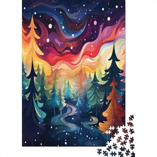 Aurora 1000 Stück Puzzles Für Erwachsene Teenager Stress Abbauen Familien-Puzzlespiel 1000-teiliges Puzzle Kinder Lernspiel Spielzeug Geschenk Puzzel 1000pcs (75x50cm) von BXYAFEKUD