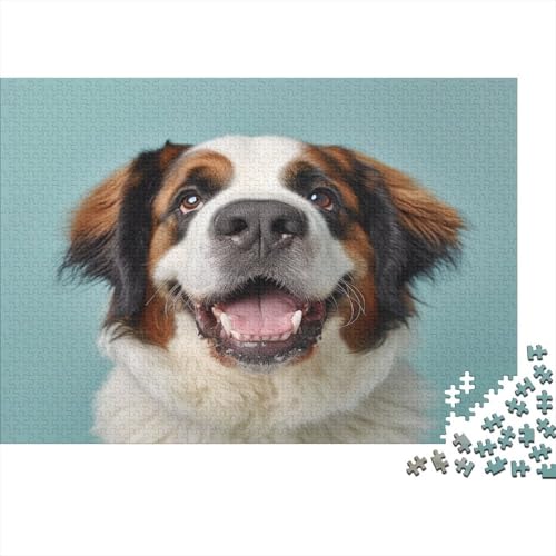 Australischer Schäferhund 1000 Teile, Impossible Puzzle,Geschicklichkeitsspiel Für Die Ganze Familie, Erwachsenenpuzzle Ab 14 Jahren Puzzel 1000pcs (75x50cm) von BXYAFEKUD
