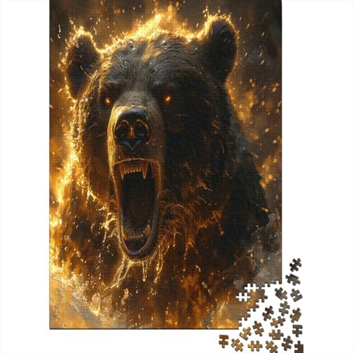 Bär 1000 Stück Puzzles Für Erwachsene Teenager Stress Abbauen Familien-Puzzlespiel 1000-teiliges Puzzle Kinder Lernspiel Spielzeug Geschenk Puzzel 1000pcs (75x50cm) von BXYAFEKUD